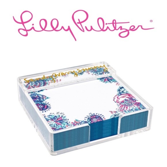 Lilly Pulitzer Other - Lilly Pulitzer Notes w/Holder Gypsea Girl New